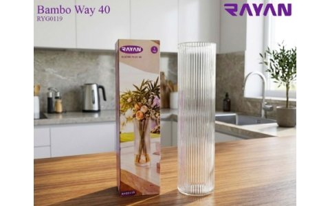 RAYAN BAMBO WAY ➡️40CM⬅️ SILINDIR VAZO**12