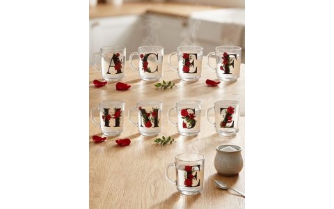 RAYAN TEKLI ➡️*246ML⬅️*HARFLI MUG BARDAK**24