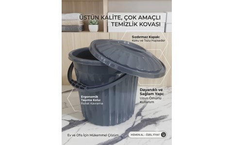 MAXEL 3NO RENKLI KAPAKLI SU KOVASI 10LT**12