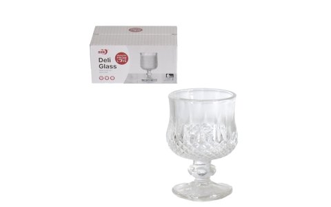 DELI GLASS KB161-1C -6LI-CAM MINI AYAKLI BARDAK(40ML)***24