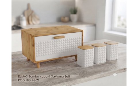 ACERO ELMAS BAMBU KAPAKLI SAKLAMA SETI**4