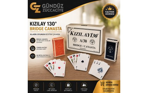 STAR KIZILAY OYUN KAGIDI(30 ADET KAGIT)***PAKETİ 12LI
