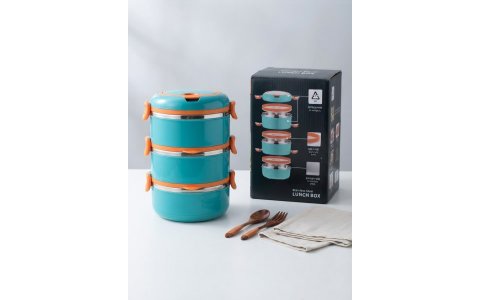 MEDUSA -3LÜ- PASLAMAZ ÇELIK TERMOS SAKLAMA KABI***36