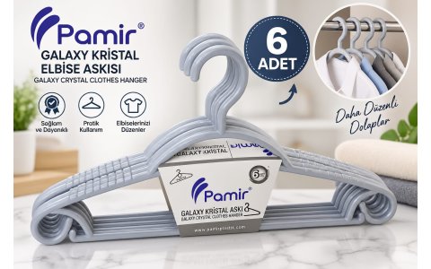 PAMIR GALAXY KRSITAL ➡️6LI⬅️ ELBISE ASKI**30