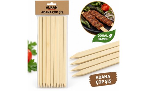 ALKAN ADANA ÇÖP ŞİŞ ➡️34 CM UZUNLUK⬅️ **100