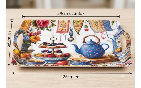 KENT 420 MELAMIN NATUREL TEPSI ↔️((39CM*26CM))↔️***36