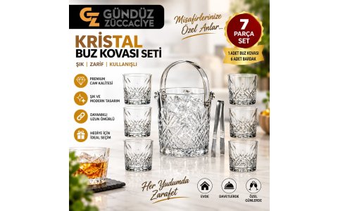 VIDREX CAM BUZ KOVA SET (6 ADET BARDAK)***6