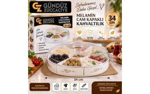 IPEK MELAMIN CARMEN YUV KAHVALTILIK↔️ 34CM↔️***12