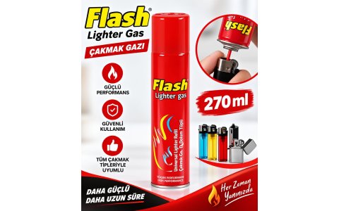 FLASH ➡️270ML⬅️ ÇAKMAK GAZI***96