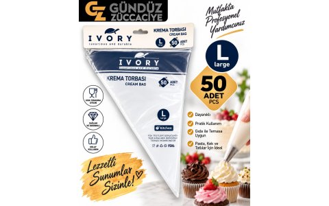 IVORY ↔️50LI ↔️KULLAN AT KREMA TORBASI**200*