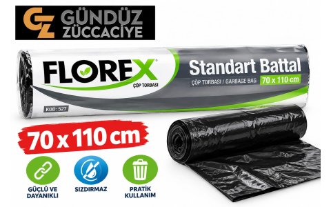 FLOREX↔️ BATTAL BOY↔️ ÇÖP POŞETİ‼️ 70*95CM‼️***(24)