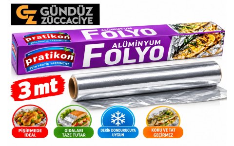 PRATIKON ↔️3MT ↔️ALÜMİNYUM FOLYO*72
