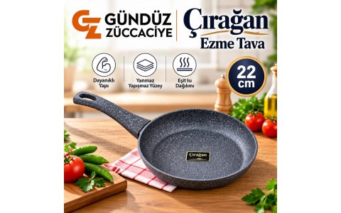 ÇIRAGAN EZME ➡️22CM⬅️ TEKSAP TAVA***10