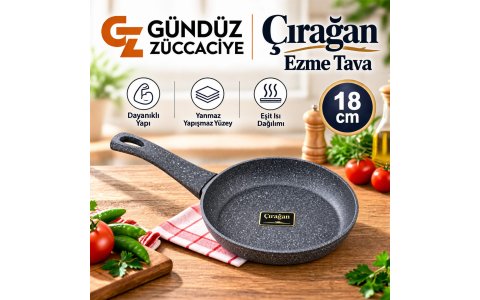 ÇIRAGAN EZME ➡️18CM⬅️ TEKSAP TAVA***10