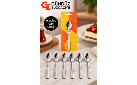 GÜNDÜZ KARTELALI DÜZ ➡️6LI ÇAY KASIGI⬅️**200