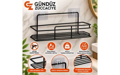 NILSAH METAL TEK KATLI SIYAH ➡️BANYO DÜZENLEYICI⬅️***1