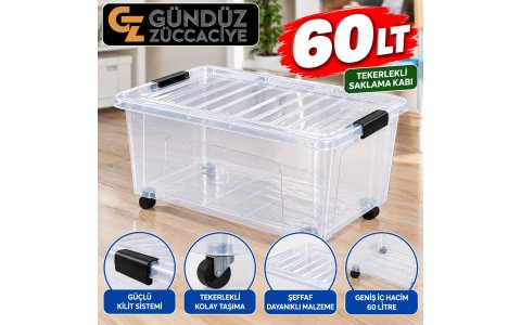 QS ➡️60LT⬅️TEKERLEKLI SAKLAMA KABI**4