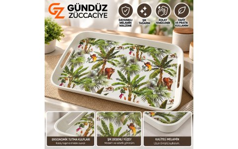 GÜNES MELAMIN 2NO MERCAN TEPSI➡️25,8*33* 4,2CM⬅️***12