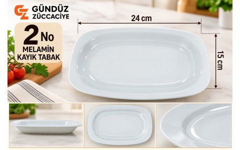 GÜNES MELAMIN 2NO KAYIK TABAK ➡️15*24CM⬅️***90