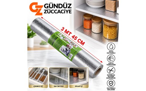 DELUX METALIZE ➡️3MT 45CM⬅️ ÇOK AMAÇLI RAF ÖRTÜSÜ***40