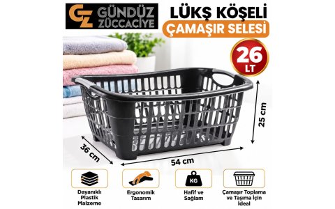 ÖZGEN PLS ↔️26LT↔️ LÜX KÖSELI ÇAMASIR SEPETI***↗️12