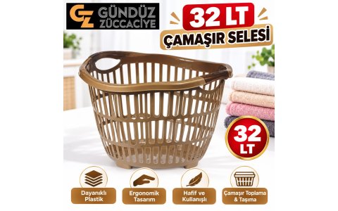 ÖZGEN PLS ↔️32LT ↔️LÜX YUVARLAK ÇAMASIR SEPETI*↗️*12