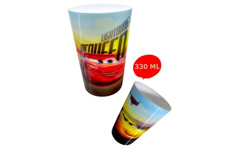 HEREVIN ↔️330ML↔️ CAR MCQUEEN DES LISANLI PLS 3D BARDAK**48