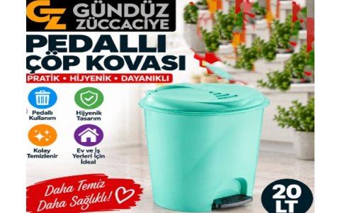 AKAY PLAS 4NO PED ÇÖP KOVASI↔️ 20LT↔️*4