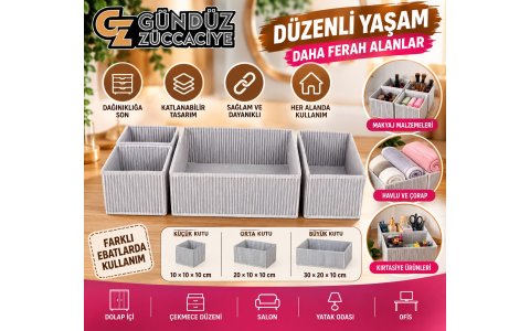 NURTEKS ↔️4LÜ ÇEKMECE↔️ DÜZENLEYICI HURÇ**1