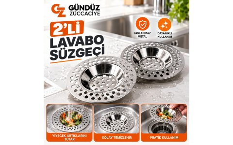 SUN PLAS ➡️2LI⬅️ METAL SÜZGEÇ**120