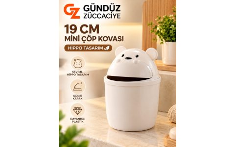 LÜX PLAS HIPPO ➡️19CM⬅️••MINI•• ÇÖP KOVASI**18