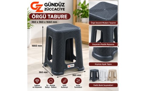 VIOLETTA➡️ÖRGÜ TABURE⬅️**(360*360*1660MM)***25