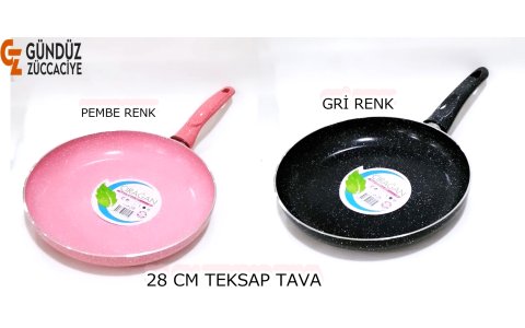 ÇIRAGAN 28CM GRI GRANIT TEKSAP TAVA (KOLİ İÇİ:12)