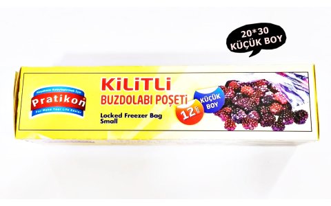 PRATIKON KILITLI 23*36CM ORTA BOY BUZDOLABI POSETI*100