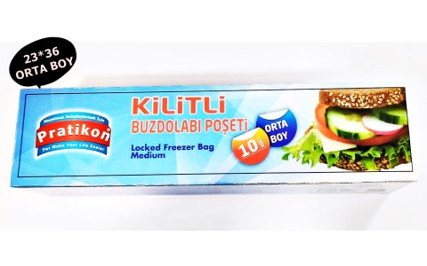 PRATIKON KILITLI 20*30CM KÇK BOY BUZDOLABI POSETI*100