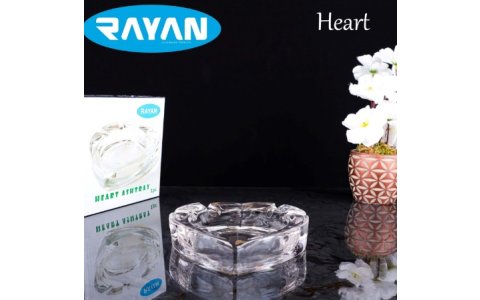 RAYAN BYK HEART ASHTRAY KALPLI CAM KÜLLÜK*24