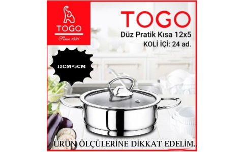 TOGO 430 KALITE ÇELIK BASIK TENCERE(12X5CM)*24