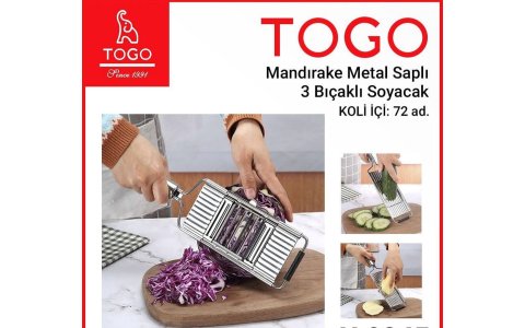 TOGO GRATER METAL SAPLI RENDE+SOYACAK*72