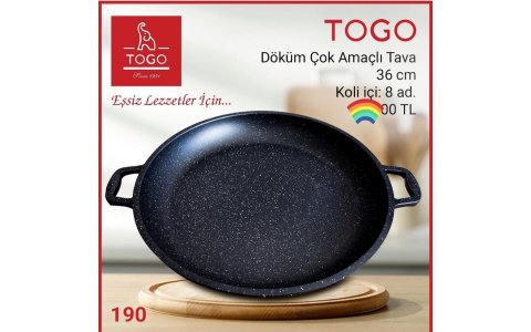 TOGO36CM DÖKÜM ÇOK AMAÇLI TAVA*6