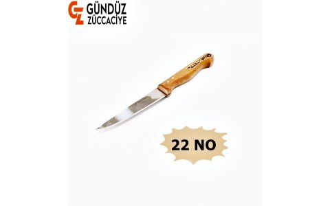 GÜNDÜZ 22NO AHSAP SAPLI TEKLI BIÇAK*10