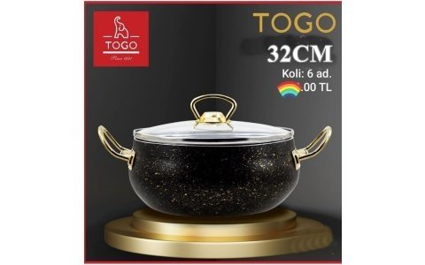 TOGO 32CM DERIN GOLD KULPLU GRANIT TENCERE**4