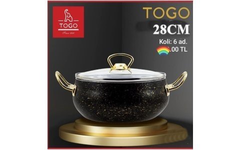 TOGO 28CM DERIN GOLD KULPLU GRANIT TENCERE**4