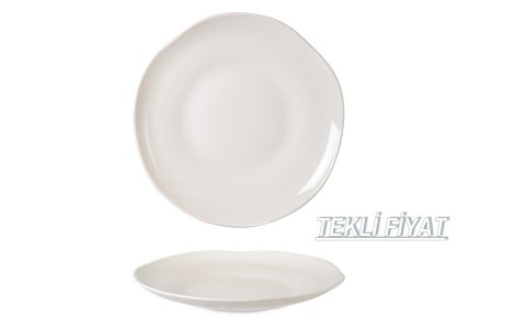 IPEK PORSELEN KAYRA 28CM SERVIS TABAK KREM *6