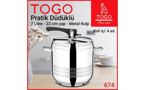 TOGO PRATIK 7LT DÜDÜKLÜ TENCERE*