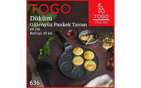 TOGO DÖKÜM GÜLENYÜZ PANKEK TAVASI(26CM)***10