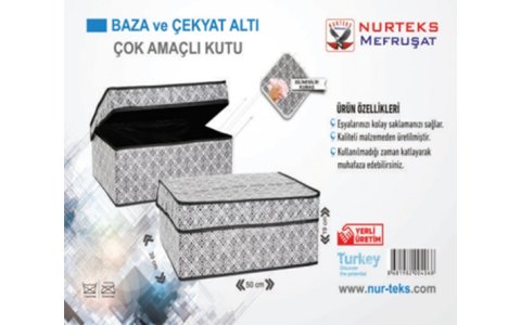 BAZA ÇIZGILI KUTU HURÇ(50*40*19CM)**1