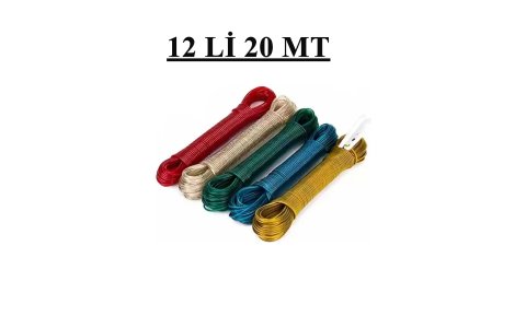 TESA (12 LI) 20MT PVC KAPLI ÇELIK ÇAMASIR IPI**