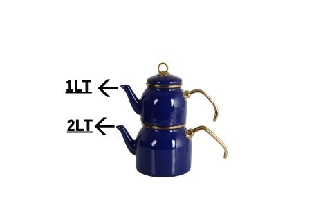IPEK LACİVERT ALT+UST EMAYE MINI CAYDANLIK**6