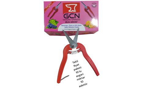 GÖCEN*TEKLI*ÜZÜM MAKASI(PEMBE KUTU)***PAKETI 10LU