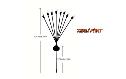 8 TOPLU SOLAR BAHÇE LED***120